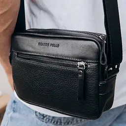 Сумка через плече компактна вертикальна GRANDE PELLE 13.5х19.5х6 см sum0028305 - мініатюра 4