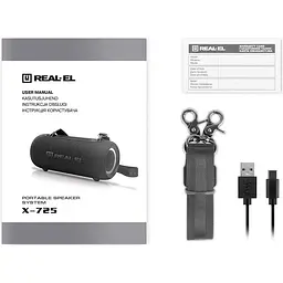Портативна акустика REAL-EL X-725 Black (EL121600028) [134898] - мініатюра 12