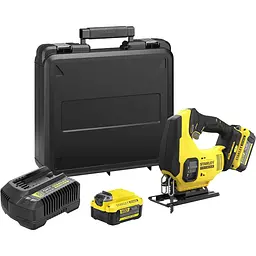 Лобзик Stanley Fatmax V20 з двома акумуляторами 18 В 4 Аг 19 мм (SFMCS600M2K-QW)