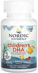 Риб'ячий жир для дітей Nordic NaturalsChildrenёs DHA 90 кап полуниця