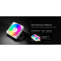 СВО PcCooler DA240 ARGB White (DA240-WHAWXX-GL) - мініатюра 7