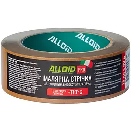Стрічка малярська Alloid Pro високотемпературна 38 мм х 40 м коричнева (MT-3836) - мініатюра 4