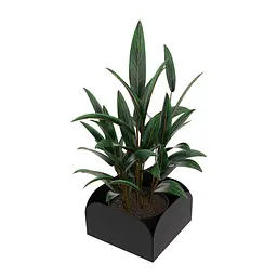 Вазон-кашпо для квітів Nice & Cozy Flame S 23x23x14 см настінний чорний