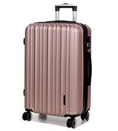 Валіза полікарбонат середній (M) Airtex 623 70л 66x42x26см Рожеве золото (Rose gold)