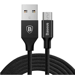 Кабель Baseus Yiven Cable USB to MicroUSB 2A 1m CAMYW-A01 Black