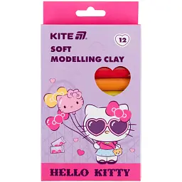 Пластилін восковий Kite Hello Kitty 12 кольорів 200 г (HK25-086)