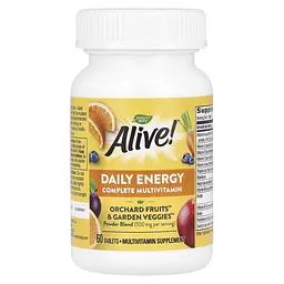 Вітаміни та мінерали Nature's Way Alive! Daily Energy, 60 таблеток - мініатюра 4