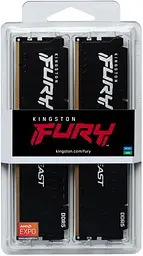 Модуль пам'яті DDR5 2x32GB/6000 Kingston Fury Beast Black (KF560C36BBEK2-64) - мініатюра 3