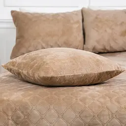 Подушка декоративная ТЕП VELOUR 50x70 см золотой беж.