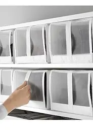 Контейнери для зберігання взуття IKEA 4 шт 22×34×16 см складні органайзери - мініатюра 5