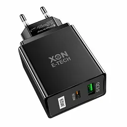 Зарядний пристрій XON PowerCharge 65W (PD33) USB Type-C (PCWA065033A1C1B 6037) Чорний