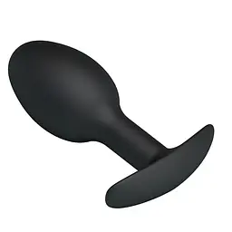 Анальна пробка Pretty Love Silicone Anal Plug 8.4 см (чорний) - мініатюра 4