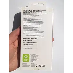 Оригінальний чохол-книжка Samsung Smart Clear View Cover для Galaxy S22 Ultra (S908) Burgundy EF-ZS908CEEGRU - мініатюра 3