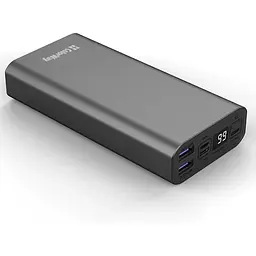 Універсальна мобільна батарея 20000 mAh, ColorWay, Grey, 22.5 Вт, 1xType-C (PD3.0) / 2xUSB (QC4.0), цифровий LED дисплей (CW-PB200LPH3GR-PDD)