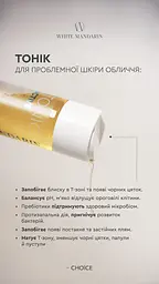Тонік для проблемної та схильної до появи акне шкіри обличчя Tonic Active 200 мл White Mandarin Choice - мініатюра 3