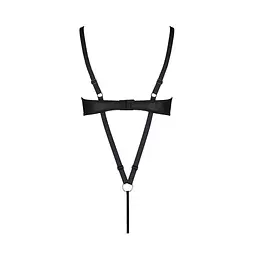 Боді з екошкіри Passion CELIN BODY L/XL, black, з доступом, відкритий - мініатюра 6