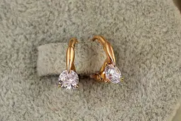 Сережки дитячі Xuping Jewelry мить 11 мм золотисті