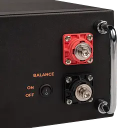 Акумулятор LP LiFePO4 51,2V - 100 Ah (5120Wh) (BMS SP 100A/50А) RM RS485/CAN LCD BL - мініатюра 6