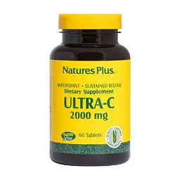 Витамин Natures Plus Витамин С, Ultra-C, 2000 мг, Nature's Plus, 60 таблеток (NTP2220)