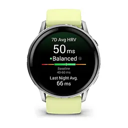 Смарт-годинник Garmin Venu 4 45mm Silver Bezel with Citron Silicone Band (010-03014-02) - мініатюра 9