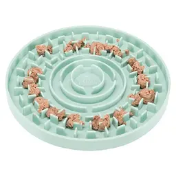 Миска для цуценят Trixie Junior повільне годування, d21 см, блакитний (34958) - мініатюра 4