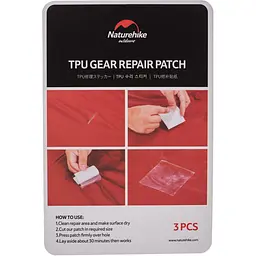 Набір латок Naturehike NH GR patch (NH19PJ086) 3 шт 7x7см - прозорі - мініатюра 2