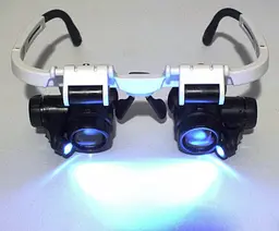 Лупа-очки бінокулярна Magnifier 9892H-3 монтажні окуляри - мініатюра 2
