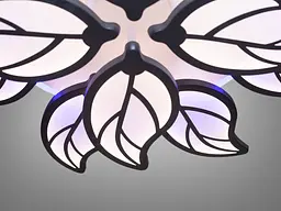 Люстра стельова LED Diasha 8028/8+4BK, 180W, 3200K-6000K, чорний метал, сучасний стиль для дому - мініатюра 4
