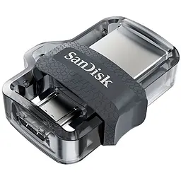 USB флеш-накопичувач SanDisk Ultra Dual 64GB USB-A + microUSB 3.0 OTG (SDDD3-064G-G46) [64719] - мініатюра 1