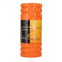 Масажний ролик Cornix EVA 33 x 14 см (валик, ролер) XR-0033 Orange - мініатюра 2