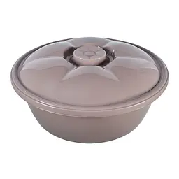 Миска Stars Plast кругла з кришкою какао 10.5 л (94035/как)