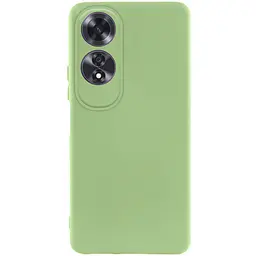 Чохол TPU GETMAN Liquid Silk Full Camera для Oppo A60 4G Зелений / Pistachio