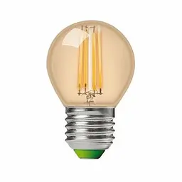 Лампочка Eurolamp LED G45 5W 530 Lm E27 4000K deco 2шт (MLP-LED-G45-05274(Amber)) - мініатюра 2
