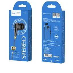 Навушники Hoco M58 Amazing universal earphones with mic чорні - мініатюра 2
