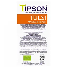 Чай Tipson Tulsi Туласі з манго та персиком, 25 пакетиків, 30 г (828042) - мініатюра 4