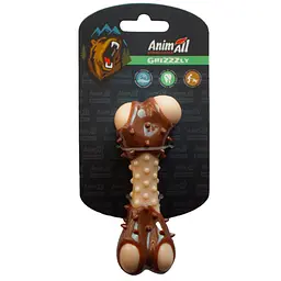 Іграшка AnimAll GrizZzly кісточка з ароматом м'яса 11.7 см коричнева