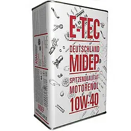 Автомобільна моторна олива E-TEC Midep ASM 10W-40 4л 5332 - мініатюра 2
