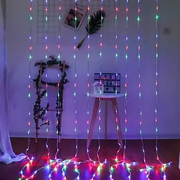 Гірлянда-штора XPRO 2.5х1.5 м з 240 LED, прозорий шнур, Синя (23456432401_448) - мініатюра 6
