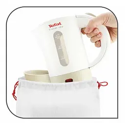Електрочайник Tefal TRAVEL'CITY KO120130 0.5 л білий - мініатюра 2