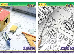 Папка ZIBI А4 для креслення , 8арк. 160 гм2, KIDS Line ZB.1400