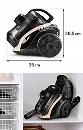 Циклонний пилосос без мішка Mozano Smart Cyclonic 4000W Beige - мініатюра 8