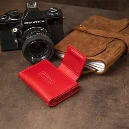 Жіноча шкіряна візитниця GRANDE PELLE 7х10х1,5 см acs0018800 - мініатюра 10