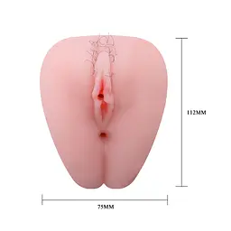 Мастурбатор Baile Little Butt Multispeed Vibrations вагіна та анус з вібрацією, 17.1 см - мініатюра 2