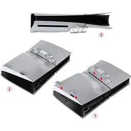 Підставка для консолі Dobe TP5-3582 для PS5 Slim/PS5 Slim Digital Transparent [165283] - мініатюра 3