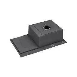Кухонна мийка Kroner KRP Schwarze - 7849RHM PVD (3,0/1,0 мм) (CV025279) - мініатюра 4