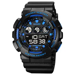 Чоловічий наручний годинник 1857BU Black-Blue Skmei acs0030532