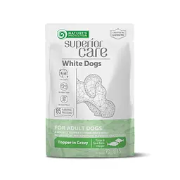 NATURE'S PROTECTION White Dogs Adult with Tuna and Sea Bass, вологий корм з тунцем для білих собак, 70г