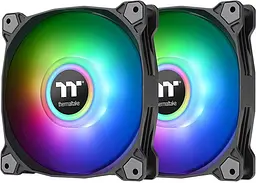 Вентилятор Thermaltake Pure Duo 14 ARGB Sync Radiator Fan 2-Fan Pack Black (CL-F116-PL14SW-A) - мініатюра 2