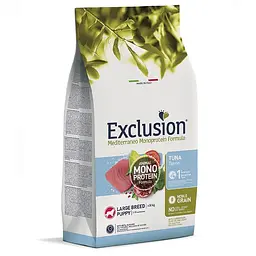 Сухий корм Exclusion Puppy Tuna Large Breed для цуценят великих порід 12 кг