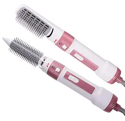 Фен-браш для укладання волосся Gemei GM-4836 1200W Рожевий (2104618631) - мініатюра 3